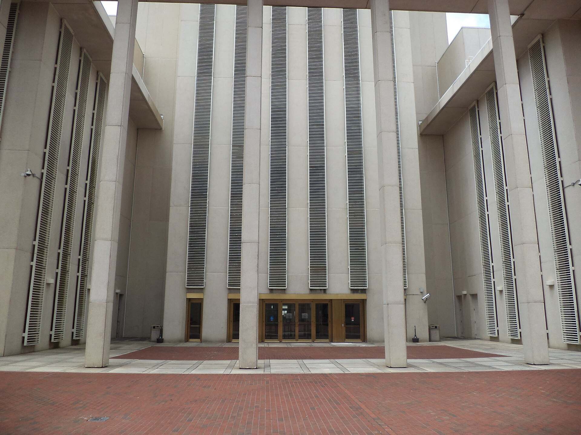 Tall stone columns along the east face of the Florida State Capitol, from the Trevor L Taylor entry on the Florida Bright Futures Scholarship