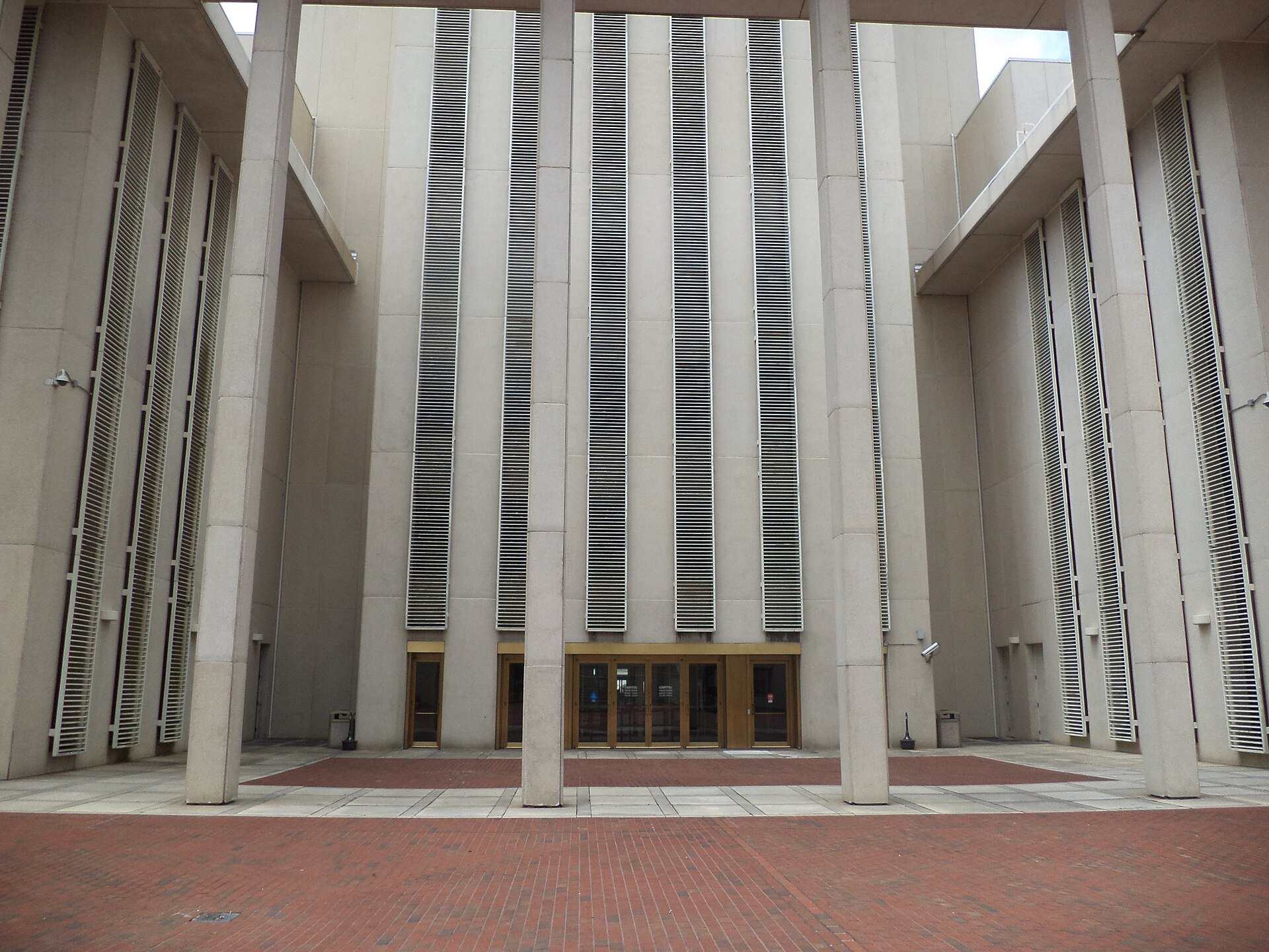 Tall stone columns along the east face of the Florida State Capitol, from the Trevor L Taylor entry on the Florida Bright Futures Scholarship